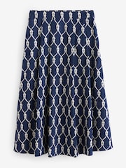 Crew Clothing Blue Gabby Cotton Skirt - Image 1 of 1