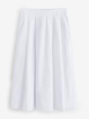 Crew Clothing White Gabby 100% Cotton Skirt - Image 1 of 1
