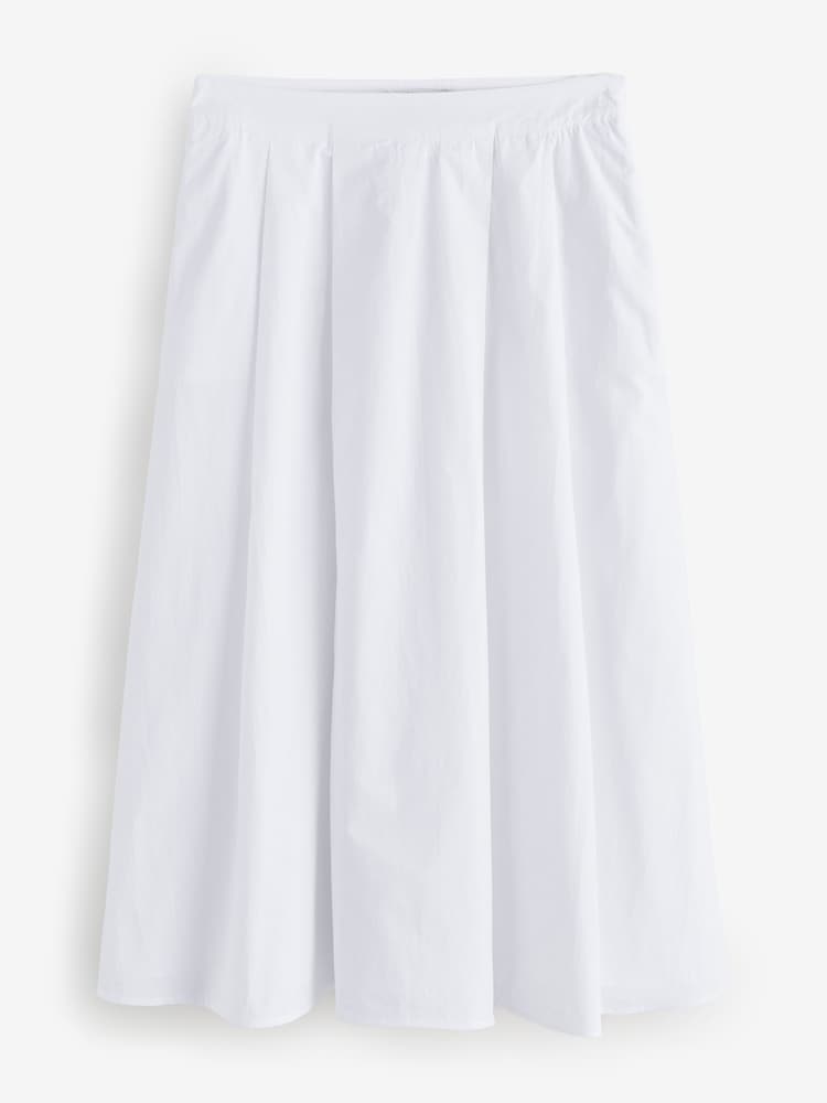 Crew Clothing White Gabby 100% Cotton Skirt - Image 1 of 1