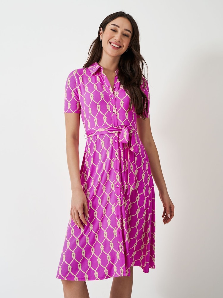 Crew Clothing Emma Jersey Shirt Dress - Imagen 1 de 6 Crew Clothing Emma Jersey Shirt Dress - Imagen 1 de 6