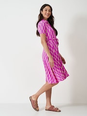 Crew Clothing Pink Emma Jersey Shirt Dress - Image 5 of 8