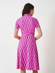 Crew Clothing Pink Emma Jersey Shirt Dress - Image 6 of 8