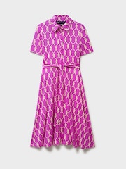 Crew Clothing Pink Emma Jersey Shirt Dress - Image 8 of 8