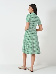Crew Clothing Green Emma Jersey Shirt Dress - Image 3 of 5