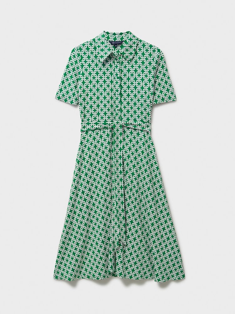 Crew Clothing Green Emma Jersey Shirt Dress - Image 5 of 5