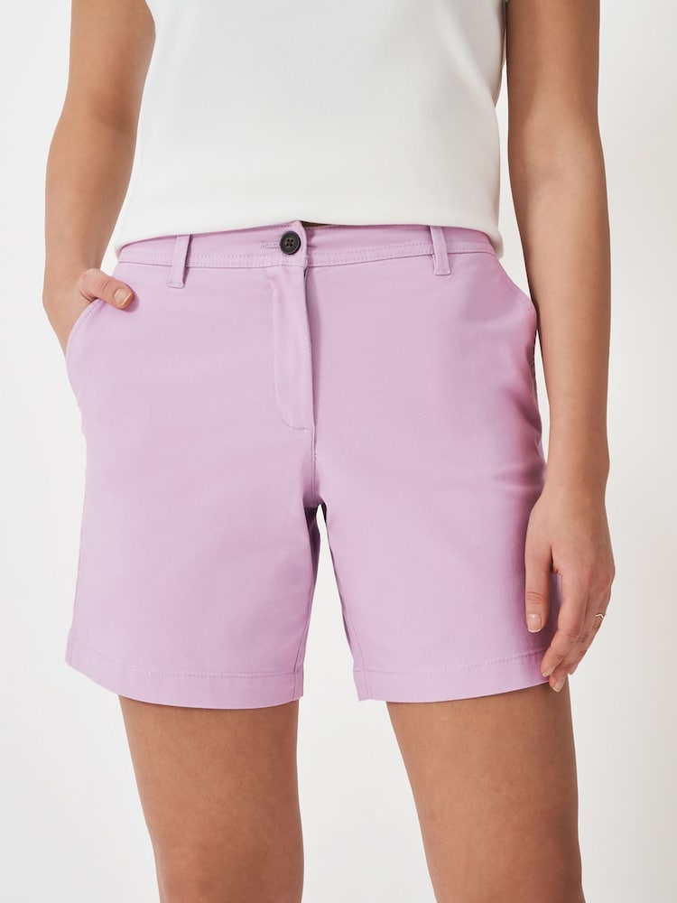Crew Clothing Pink Cotton Chino Shorts - Image 2 of 5