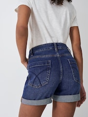 Crew Clothing Blue Cotton Denim Shorts - Image 3 of 5