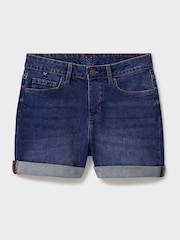 Crew Clothing Blue Cotton Denim Shorts - Image 5 of 5