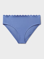 Crew Clothing Company Blue Scalloped Bikini Bottoms - Image 5 of 5