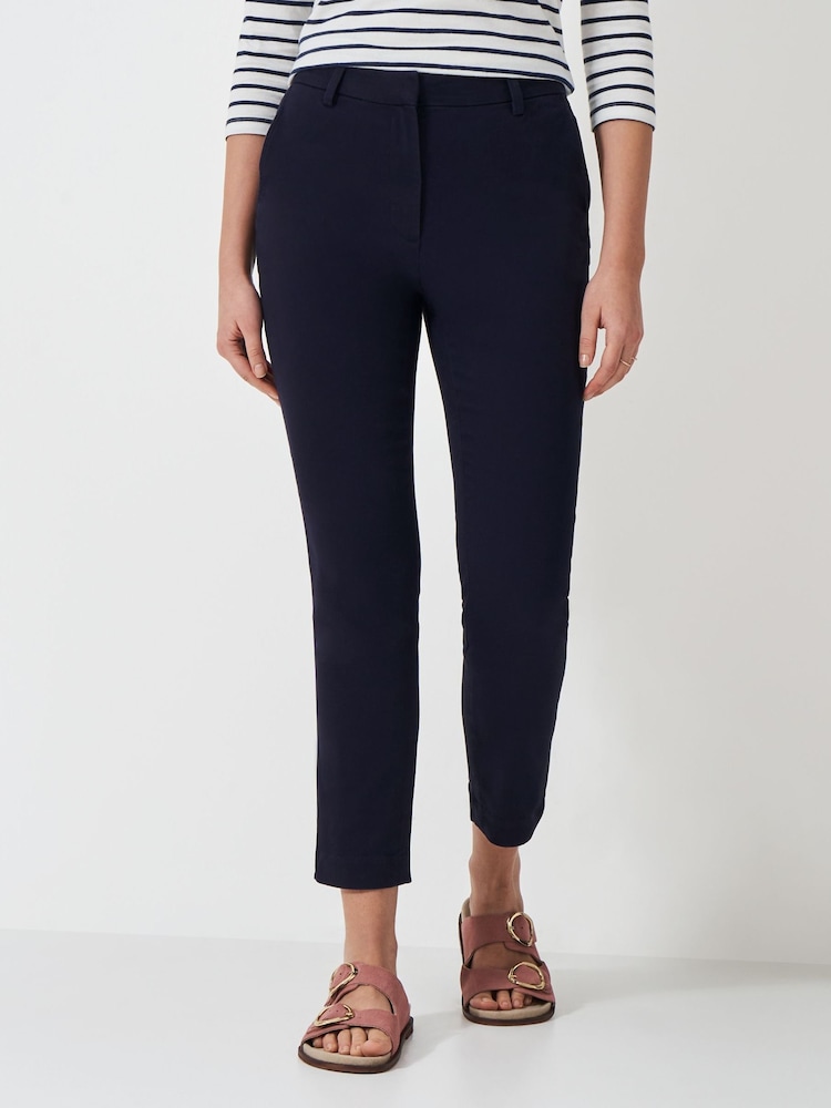 Crew Clothing Company Blue Capri Chinos Trousers - Image 3 of 5