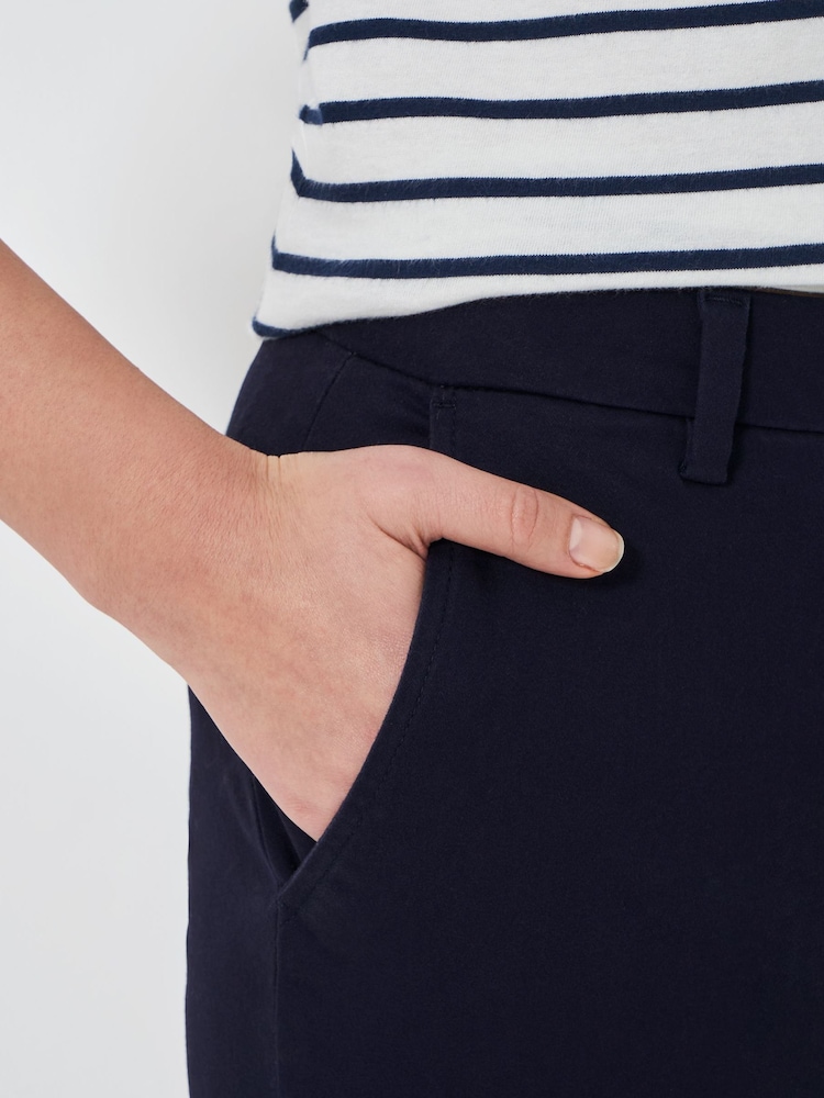 Crew Clothing Company Blue Capri Chinos Trousers - Image 4 of 5
