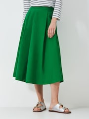 Crew Clothing Green Gabby Cotton Skirt - Image 2 of 5