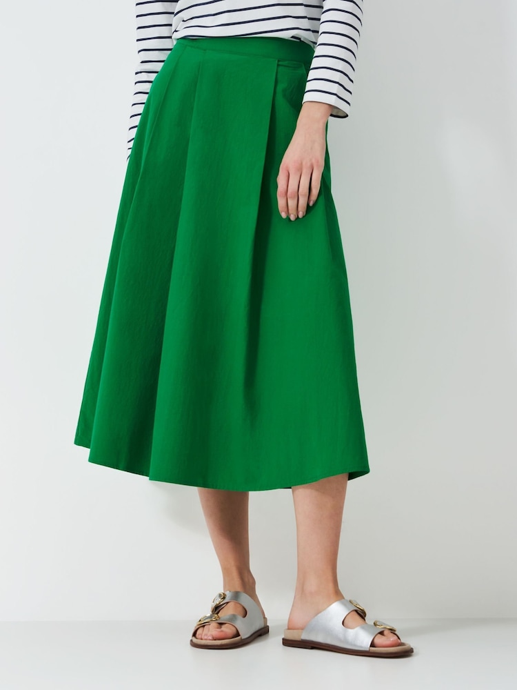 Crew Clothing Green Gabby Cotton Skirt - Image 2 of 5