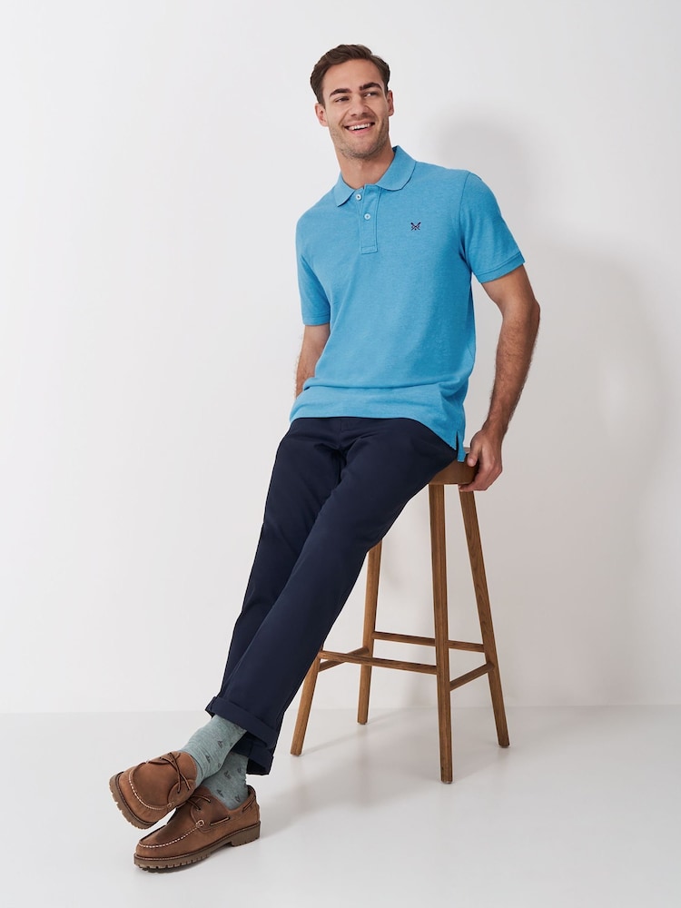 Crew Clothing klassisches Piqué-Poloshirt aus 100 % Baumwolle - Bild 2 von 5