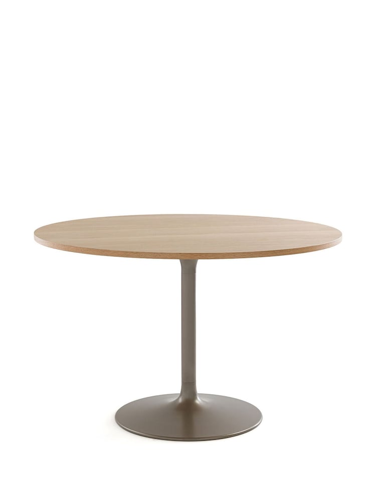 La Redoute Intérieurs Oak Liliace Tulip Base Round 4 to 6 Seater Table - Image 1 of 5