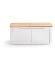La Redoute Intérieurs White Stolico 2-Door Shoe Storage Bench - Image 1 of 4