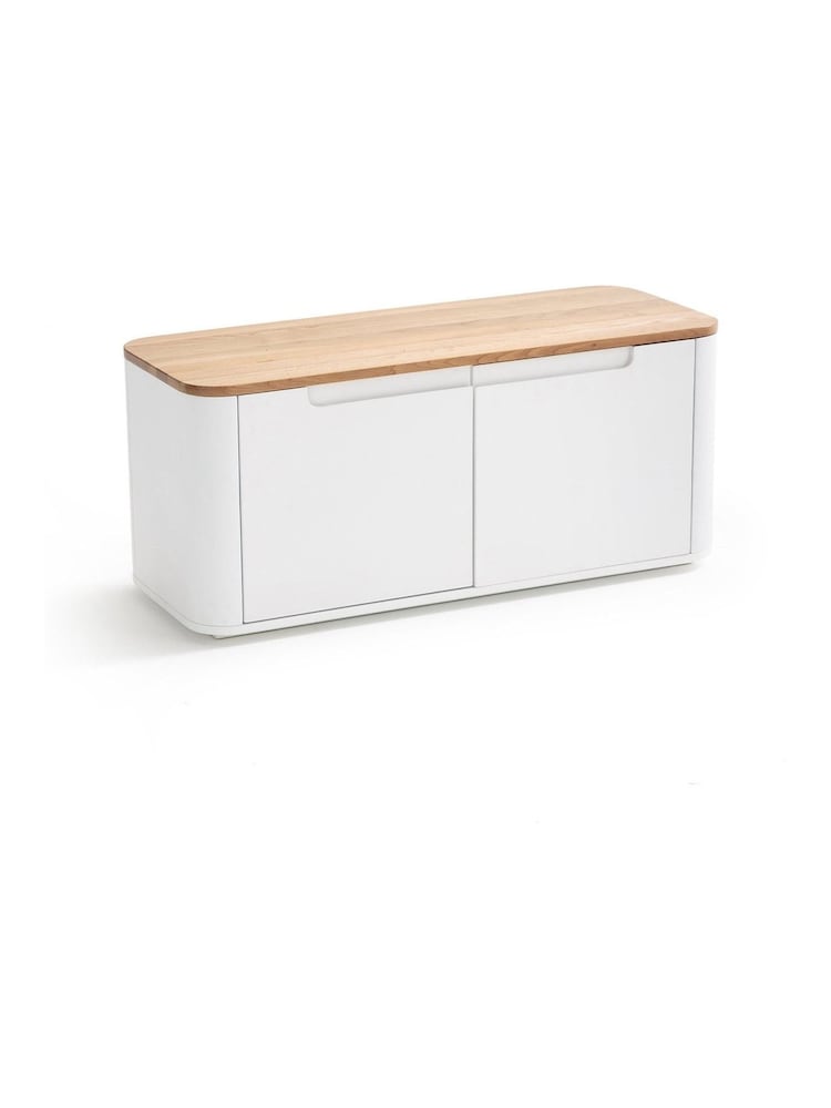 La Redoute Intérieurs White Stolico 2-Door Shoe Storage Bench - Image 2 of 4