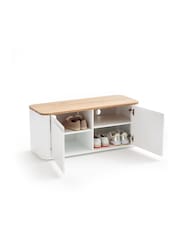 La Redoute Intérieurs White Stolico 2-Door Shoe Storage Bench - Image 3 of 4