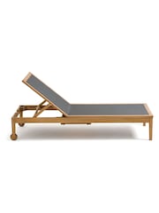 La Redoute Intérieurs Acacia Limbo Adjustable Acacia Garden Sun Lounger - Image 1 of 5