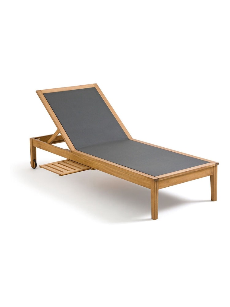 La Redoute Intérieurs Acacia Limbo Adjustable Acacia Garden Sun Lounger - Image 2 of 5