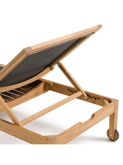 La Redoute Intérieurs Acacia Limbo Adjustable Acacia Garden Sun Lounger - Image 4 of 5