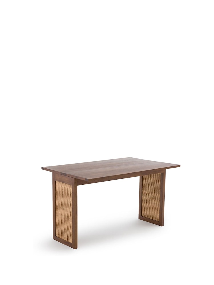 La Redoute Intérieurs Natural Patxi Solid Teak and Rattan Console & Table - Image 1 of 5