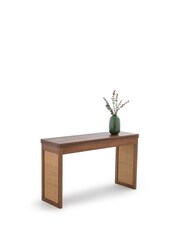 La Redoute Intérieurs Natural Patxi Solid Teak and Rattan Console & Table - Image 2 of 5