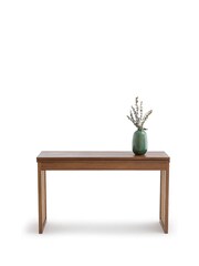 La Redoute Intérieurs Natural Patxi Solid Teak and Rattan Console & Table - Image 3 of 5