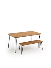 La Redoute Intérieurs Acacia Spritz Folding Acacia 6 Seater Table - Image 3 of 5