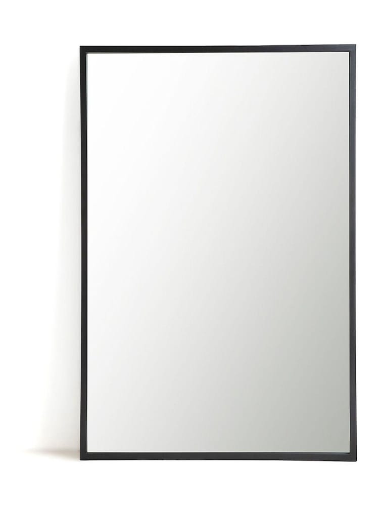 La Redoute Intérieurs Black Lenaig 120 x 180cm XXL Rectangular Metal Mirror - Image 1 of 2