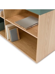 La Redoute Intérieurs Green Wood Lina Reversible Corner Desk with Storage - Image 4 of 5
