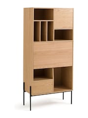 La Redoute Intérieurs Light Wood Miha Bookcase with Secretary Desk - Image 2 of 4