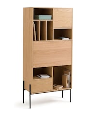 La Redoute Intérieurs Light Wood Miha Bookcase with Secretary Desk - Image 4 of 4