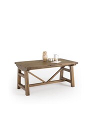 La Redoute Intérieurs Natural Wabi Solid Pine Extendable Dining Table - Image 2 of 5
