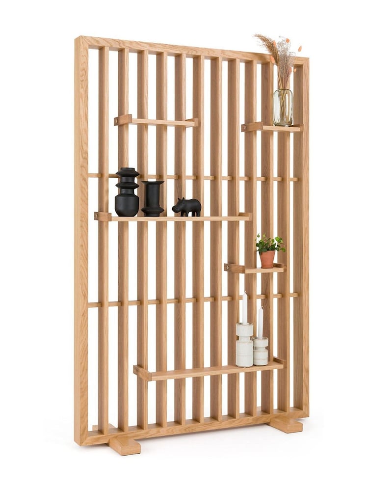 La Redoute Intérieurs Oak Mineva Veneer Divider Screen - Image 2 of 4