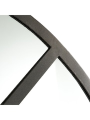 La Redoute Intérieurs Brushed Metal Lenaig 110 x 170cm Arched Industrial Metal Window Mirror - Image 3 of 3