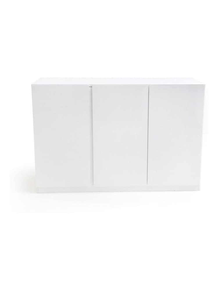 La Redoute Intérieurs White Léo 3-Door Wardrobe / Laundry Unit - Image 1 of 3