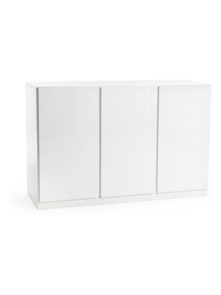 La Redoute Intérieurs White Léo 3-Door Wardrobe / Laundry Unit - Image 2 of 3
