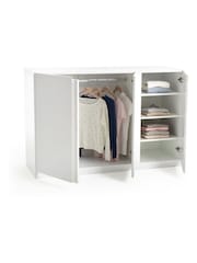 La Redoute Intérieurs White Léo 3-Door Wardrobe / Laundry Unit - Image 3 of 3