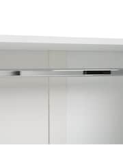 La Redoute Intérieurs White Léo 2-Door 4-Drawer Low Wardrobe Unit - Image 5 of 5