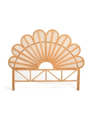 La Redoute Intérieurs Natural Paoni Floral Rattan King Headboard - Image 1 of 3