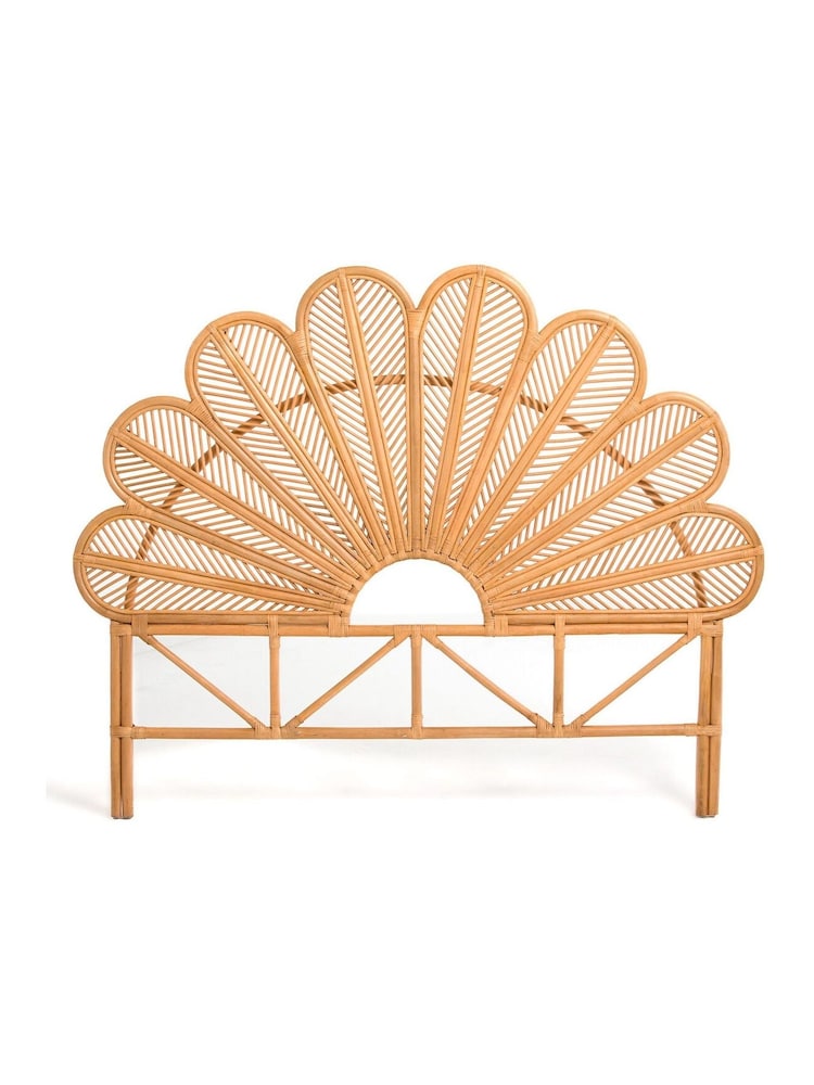 La Redoute Intérieurs Natural Paoni Floral Rattan King Headboard - Image 1 of 3