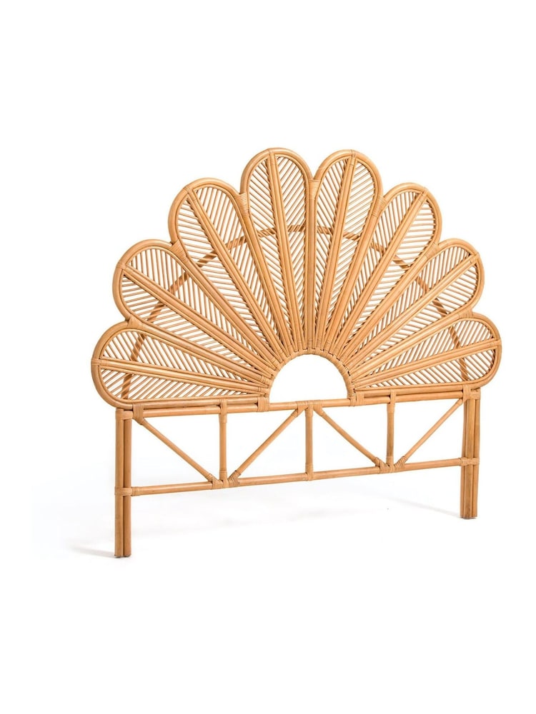 La Redoute Intérieurs Natural Paoni Floral Rattan King Headboard - Image 2 of 3