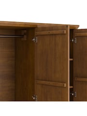 La Redoute Intérieurs Dark Oak Wood Lindley Triple 4-Drawer Pine Wardrobe - Image 5 of 5