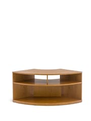 La Redoute Intérieurs Light Wood Taja Oak Veneer Corner TV Cabinet - Image 1 of 5