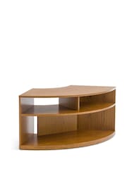 La Redoute Intérieurs Light Wood Taja Oak Veneer Corner TV Cabinet - Image 2 of 5