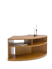La Redoute Intérieurs Light Wood Taja Oak Veneer Corner TV Cabinet - Image 3 of 5