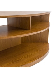 La Redoute Intérieurs Light Wood Taja Oak Veneer Corner TV Cabinet - Image 4 of 5