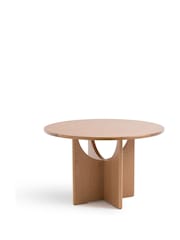 La Redoute Intérieurs Oak Minimal Round Oak 4 to 6 Seater Dining Table - Image 2 of 4