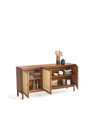 La Redoute Intérieurs Natural Patxi Teak & Rattan Sideboard - Image 4 of 5